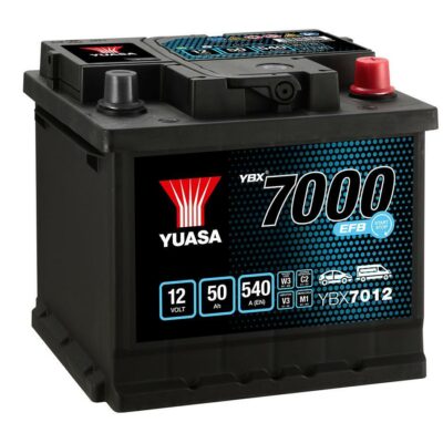 YBX7012 12V 50Ah 540A Yuasa EFB Start Stop Battery